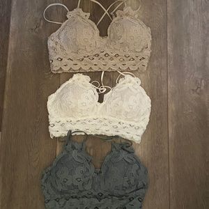 Wishlist Bralettes Size Large Lot of 3